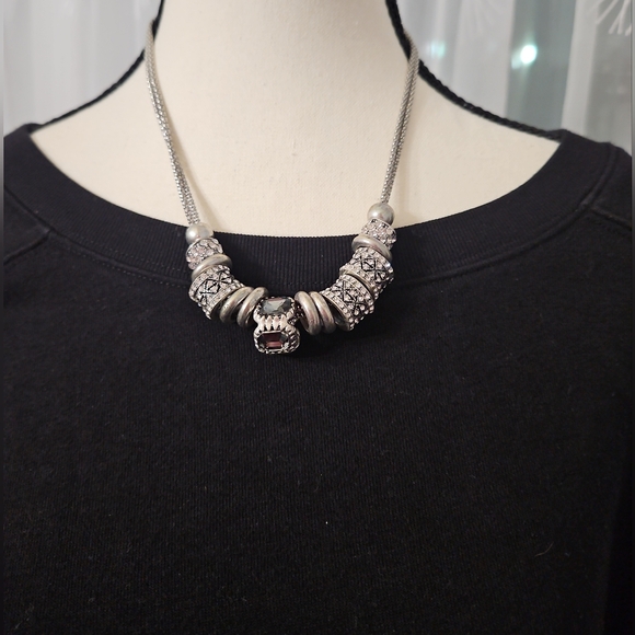 BLK DNM Womens Fringe Sweatshirt - Picture 3 of 12